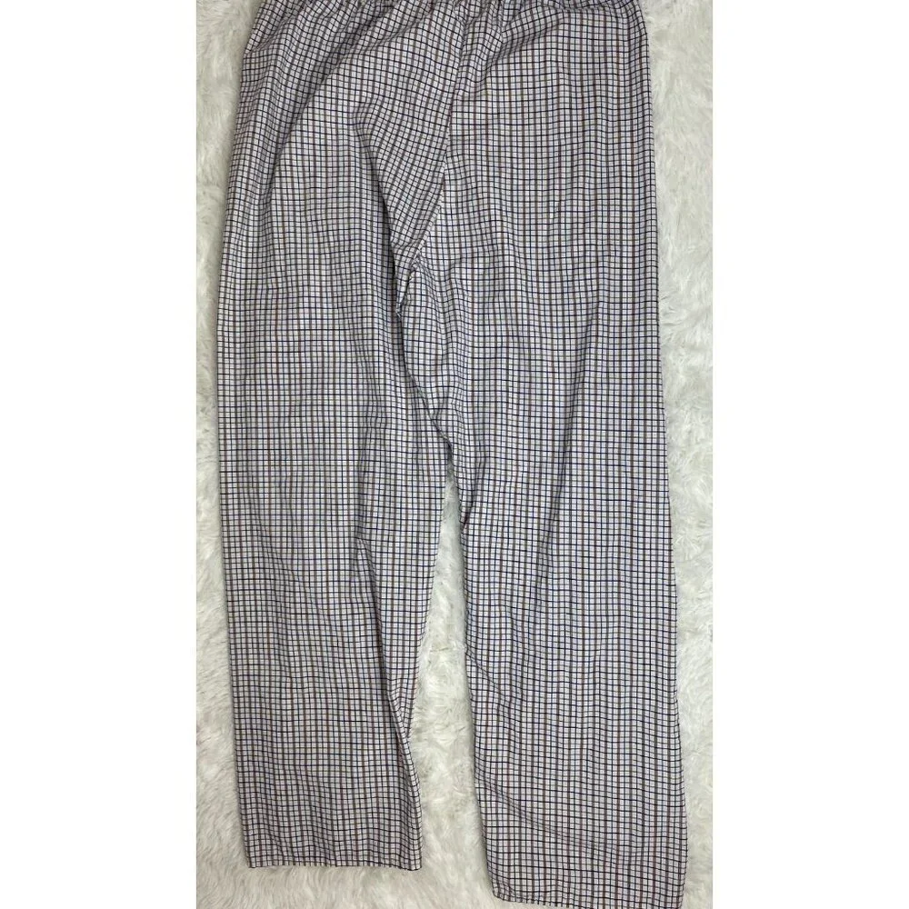 Alexander Lloyd 2 Piece 3XL Tall Pajama Set Lightweight Long Sleeve White Blue